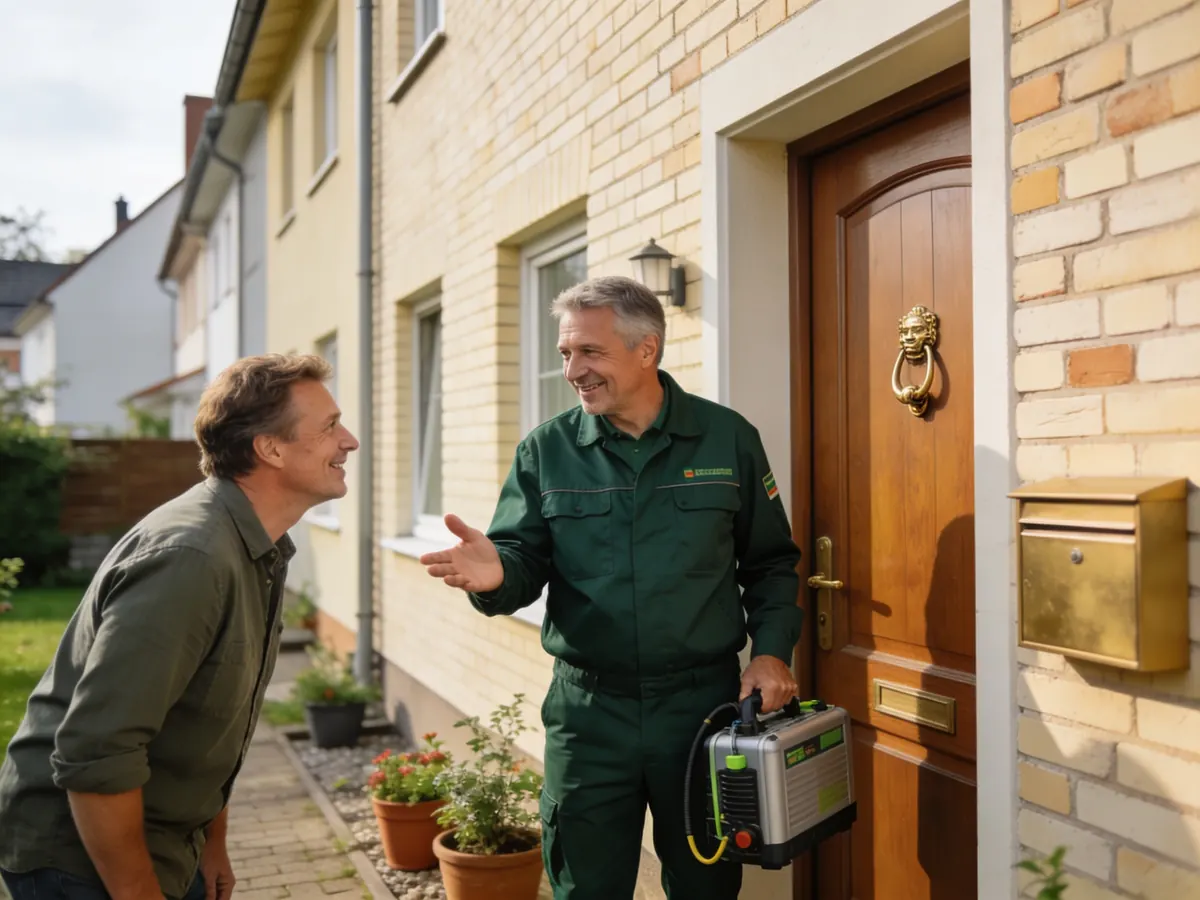 Marcus Rüdiger mit Kunden